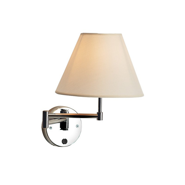 ACA Lighting WALL LAMP 1ΧΕ27 CREME CLOTH SHADE SUWON — SUWB01C