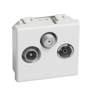 BTicino Star demixed coaxial socket for single-user aerial systems — AM5210M2D