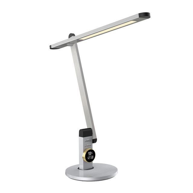 ACA Lighting DESK LAMP SILVER ALUMINUM + ABS LED SMD 12W 500LM CCT 3000K-3800K-5700K IP20 — BL1157S