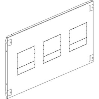 BTicino Front panel with screws 1/4 turn for M250-630E 850x400mm — 9781/TNQ