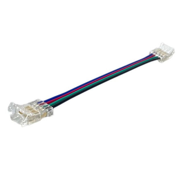 ACA Lighting WIRE MIDDLE CONNECTOR FOR 10mm RGB COB LED STRIP — MT10RGBMIDCABLEC