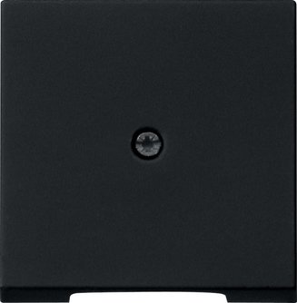 Gira Cover for cable branch and telecommunications connector socket black matt (lacquered) — 0274005