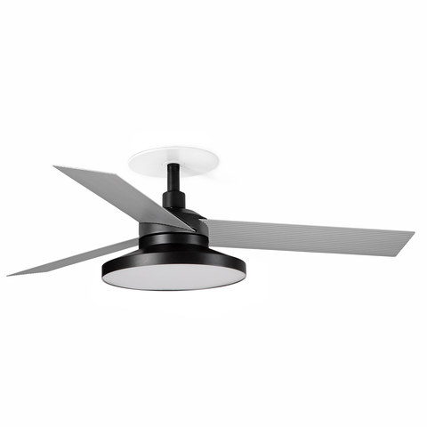 Faro Barcelona CRUISER RECESSED TAK S Black fan 2700K — manufacturer representative image