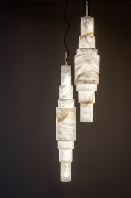 United Alabaster KAVANAGH — alabaster pendant luminaire