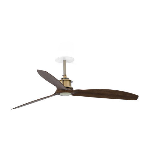 Faro Barcelona JUST FAN RECESSED M Old gold/walnut fan — manufacturer representative image