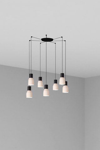 Faro Barcelona KOMBO 120 7L Beige pendant lamp — manufacturer representative image