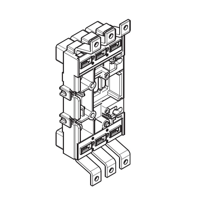 BTicino Base 3P with front terminals for M4 630 plug-in/draw-out version — M7B13
