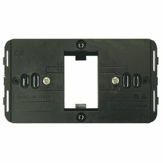 AVE 1 gang frame for 60mm round box for plates 45PY01…, 45P01…, 45P31, 45P41, 45P61, 45P71 — 45361