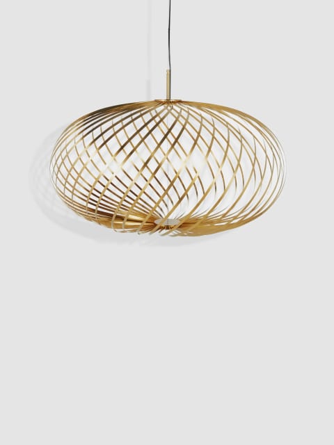 Tom Dixon Spring Small Expandable Pendant | Polished Brass — SPP04BEU