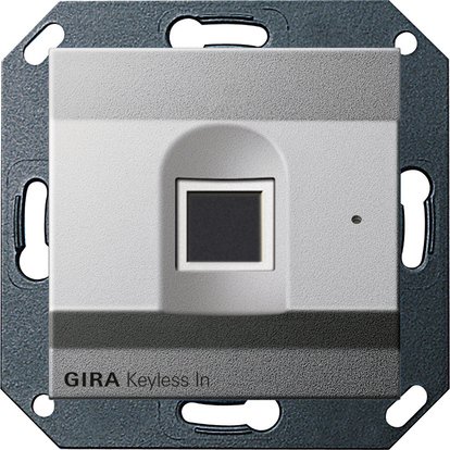 Gira Keyless In Fingerprint reader colour aluminium System 55 — 261726