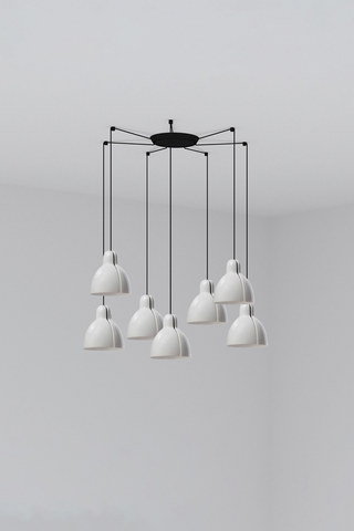 Faro Barcelona VENICE 7L White pendant lamp — manufacturer representative image