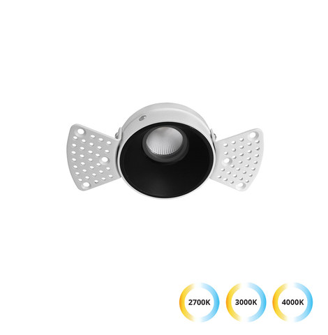 Viokef Trimless Spot Light Black 5W 2700K-3000K-4000K 38° Alea — manufacturer representative image