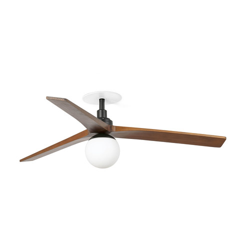 Faro Barcelona KLIM RECESSED M Black/walnut fan E27 — manufacturer representative image