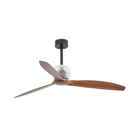 Faro Barcelona DECO FAN M Black/walnut fan — manufacturer representative image
