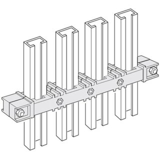 BTicino Busbar insulator (intermediate) vertical/horizontal for 1 busbar — 91881/1