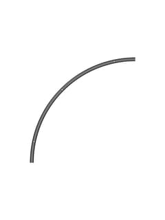 Zambelis 25430 SURFACE MAGNETIC CURVED TRACK 6MM D:600 SANDY BLACK