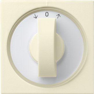 Gira Cover with toggle switch for time switch and blind switch or button cream white glossy — 066601