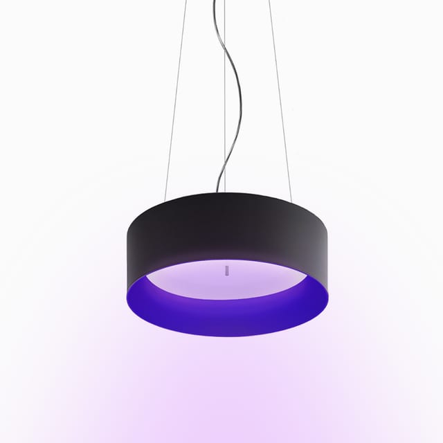Artemide Tagora Suspension 570 - Pure Integralis - Direct Emission - APP Compatible - Black/Blue — M249331IN2APP