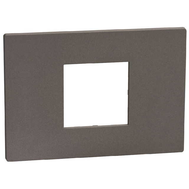 BTicino Light Now - Cover plate 2 centered modules - moka stone — YA4819GM