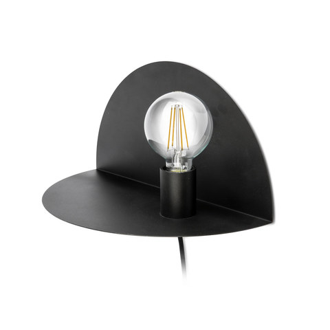 Faro Barcelona NIT Right black wall lamp — manufacturer representative image