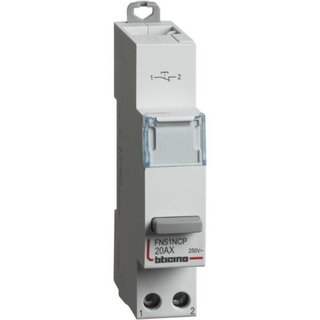 BTicino Pushbutton 1NC - 20A - 230V - 1 module — FN51NCP