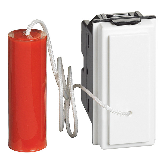 BTicino 10 A 250 Vac pull-cord pushbutton 1 P (NO) and 1 P (NC) — KW4033