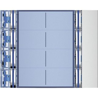 BTicino Sfera New 8-Pushbutton on double column Front cover - Allmetal — 352181