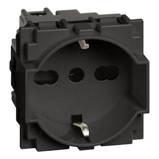 BTicino P40 Italian standard socket 2P+E 10A and 16A 250 Vac 19 mm and 26 mm center distance — KG4140A16