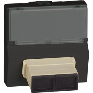 BTicino SC termination for optical fiber - 2 modules - dark — YD4268SC