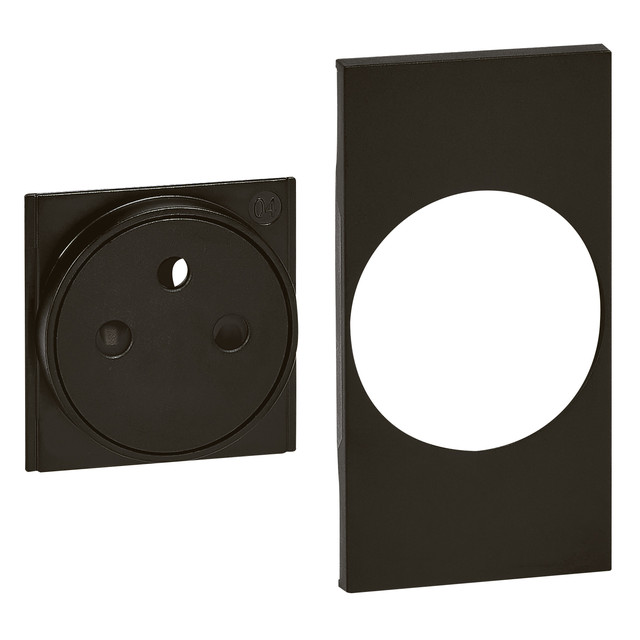 BTicino Cover + top for French-Belgium standard socket item K4142A — KG55F