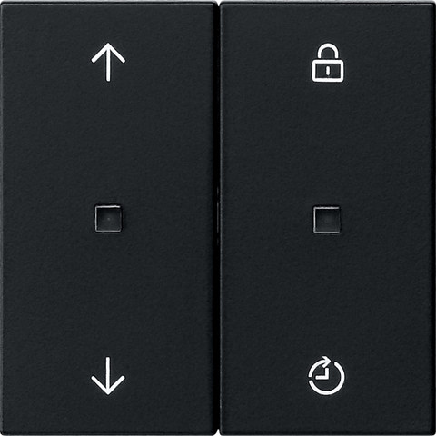 Gira S3000 op.top Memory arrows System 55 black m(lac.) — manufacturer representative image
