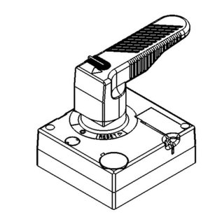 BTicino Emergency rotary handle (direct) for M4 630 (yellow/red) — M7R14