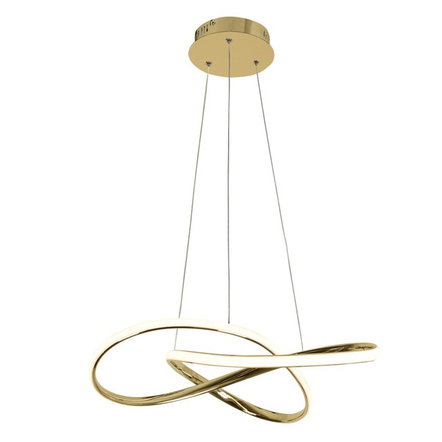 ACA Lighting PENDANT LIGHTING LED 48W 3000K 2880LM BRASS ALUMINUM 48Χ44XΗ120CM GORDIUS — HM92LEDP48BR