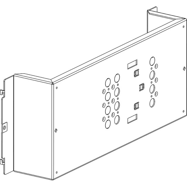 BTicino Fixing plate for M1 160 fixed version rear terminals horizontal — 9541AP160N