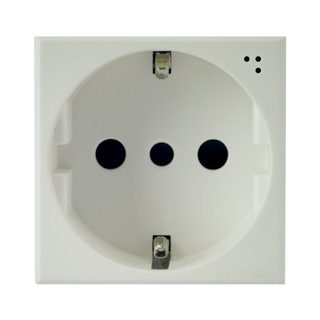 AVE 2P+E 16A P30 SCHUKO SOCKET WHITEK 2M — 446090TS