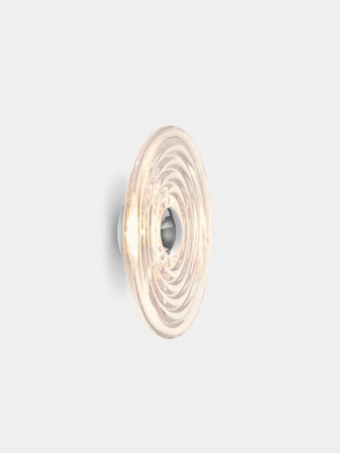 Tom Dixon Press Large Surface Light | Clear Pressed Glass — PRS12CLEU