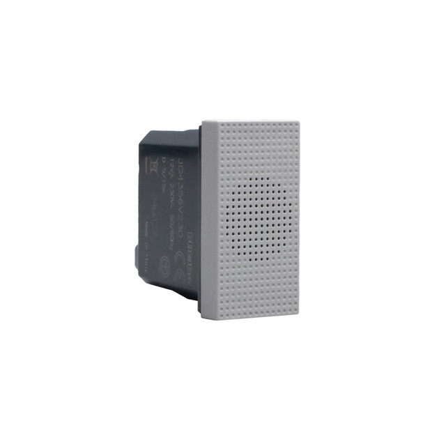 BTicino Buzzer 230 Va.c. - 12VA - 80 dB - 1 module - Grey — JG4356V230
