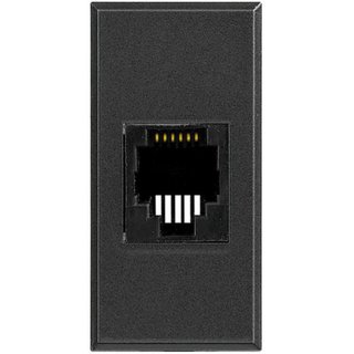 BTicino RJ45 connector category 6 UTP - connection type 110 IDC - anthracite — HS4262C6