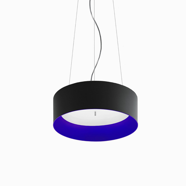 Artemide Tagora Suspension 570 - Direct Emission - dimmable - Black/Blue — M249231 — manufacturer representative image