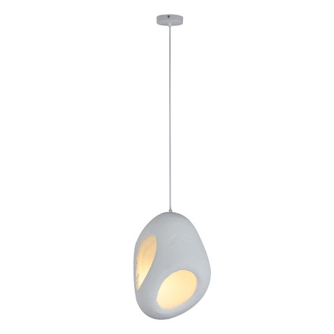 ACA Lighting PENDANT LAMP IRON+ POLYSTYRENE (PS) WHITE 1*E27 60W IP20 D270*H1500 — manufacturer representative image