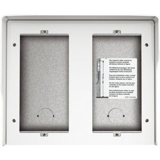 BTicino Wall-mounting box 4 modules with integrated rainshield - Allwhite — 350642