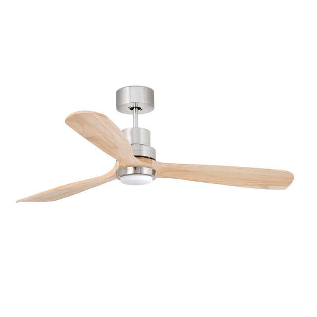 Faro Barcelona LANTAU L LED Ceiling fan nickel matt/pine 3000K — 33560DC