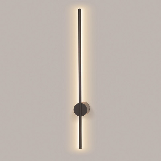 ACA Lighting WALL LAMP Φ/Σ LED 15W 3000K 970LM AVENUE BLACK METAL IP20 7,5X8X80CM — ZM16LEDW80BK