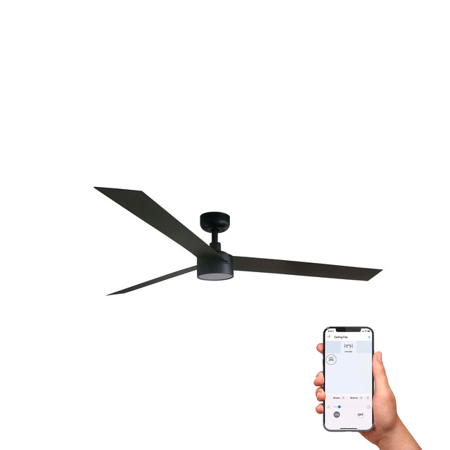 Faro Barcelona CRUISER XL LED Ceiling fan black 20W SWT TUYA — 34293WT1S