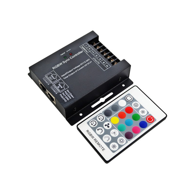 ACA Lighting P/O RGB LED CONTROLLER RJ45 30A 360W/12V 720W/24V & RF REMOTE — SZ600-RGBW