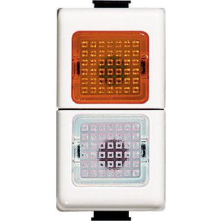 BTicino Lamp carrier double - orange/transparent — AM5062B