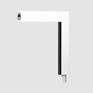 Artemide A.24 - Ceiling Magnetic Track - 90° Angle (on perpendicular planes) - White — AQ39301