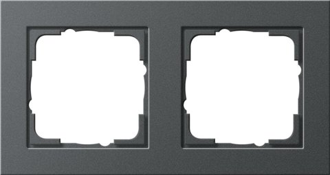 Gira E2 cover frame anthracite anthracite — 021223