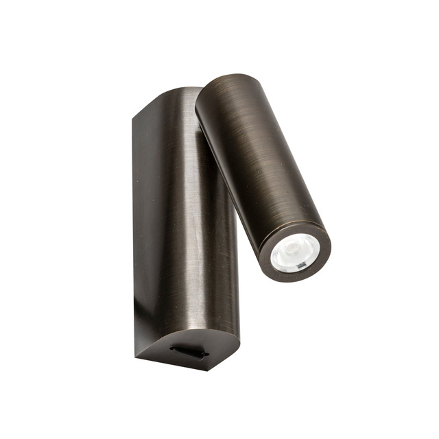 Faro Barcelona ROB Bronze wall lamp with reading light — 68497