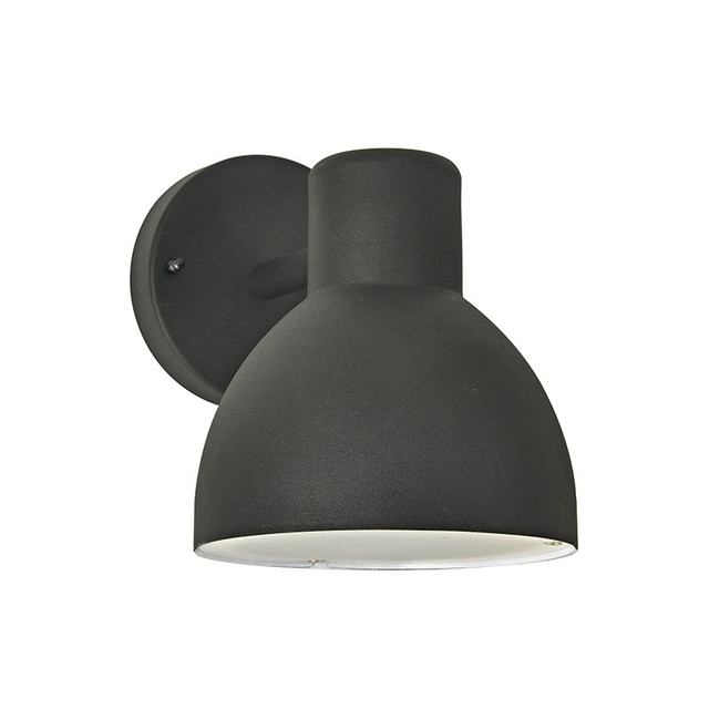 ACA Lighting SAND BLACK WALL LUMINAIRE BERO MINI 1XE27 MAX.10W LED IP44 WITH OPAL PC DIFFUSER — BEROM1WBK